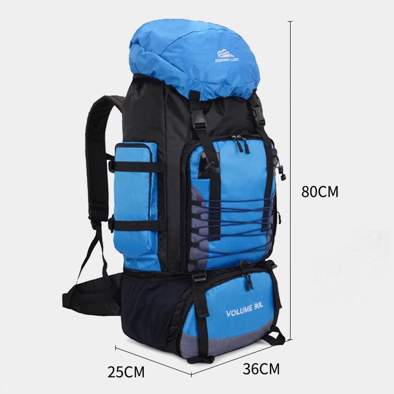 Large Travel Bag for Men Women Army Camping Backpack Climbing Bags Mountaineering Sports Backpack Shoulder Bag 90L