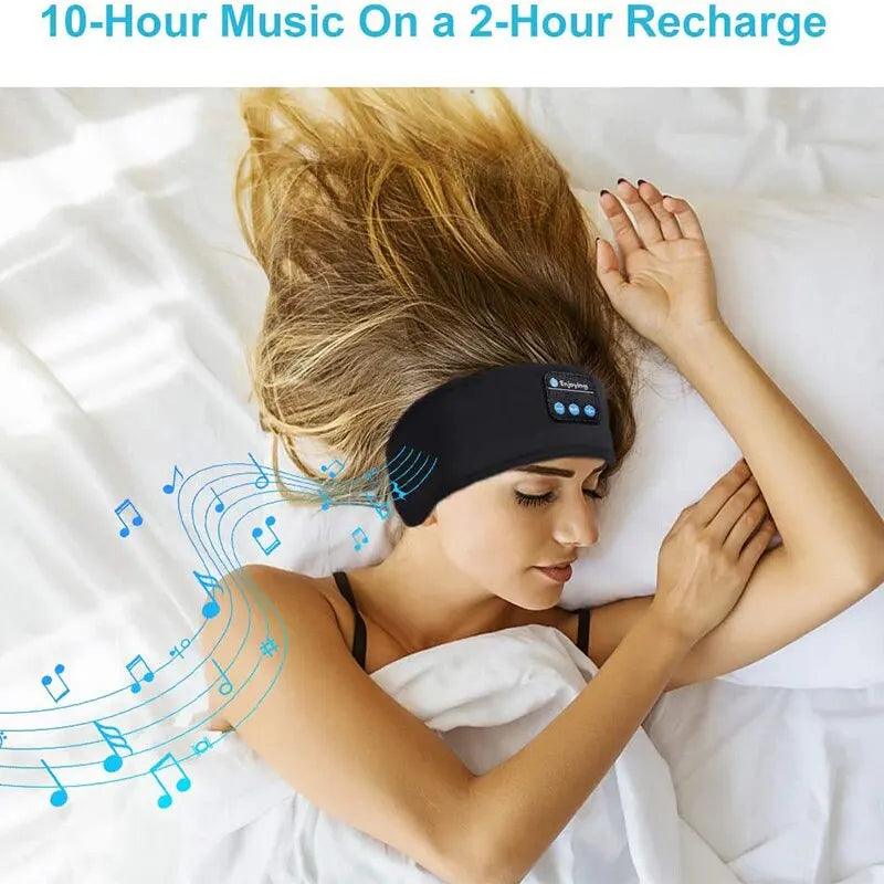 Wireless Bluetooth Headphones, Sports Sleeping Headband, Elastic Headphones, Music Eye Mask, Headset