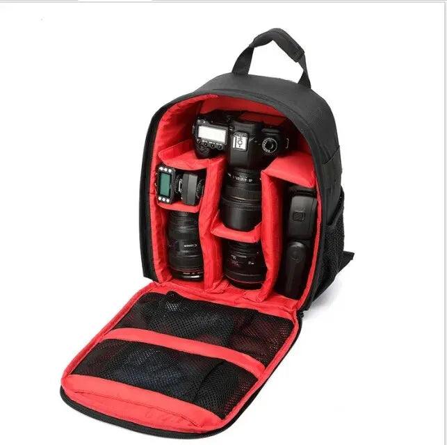 Bolsa multifuncional para câmera para Nikon, Canon, lente digital, mochila de fotografia ao ar livre, leve, tecido impermeável, grande capacidade