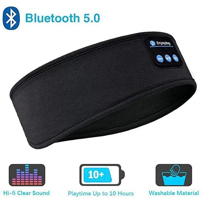 Wireless Bluetooth Headphones, Sports Sleeping Headband, Elastic Headphones, Music Eye Mask, Headset