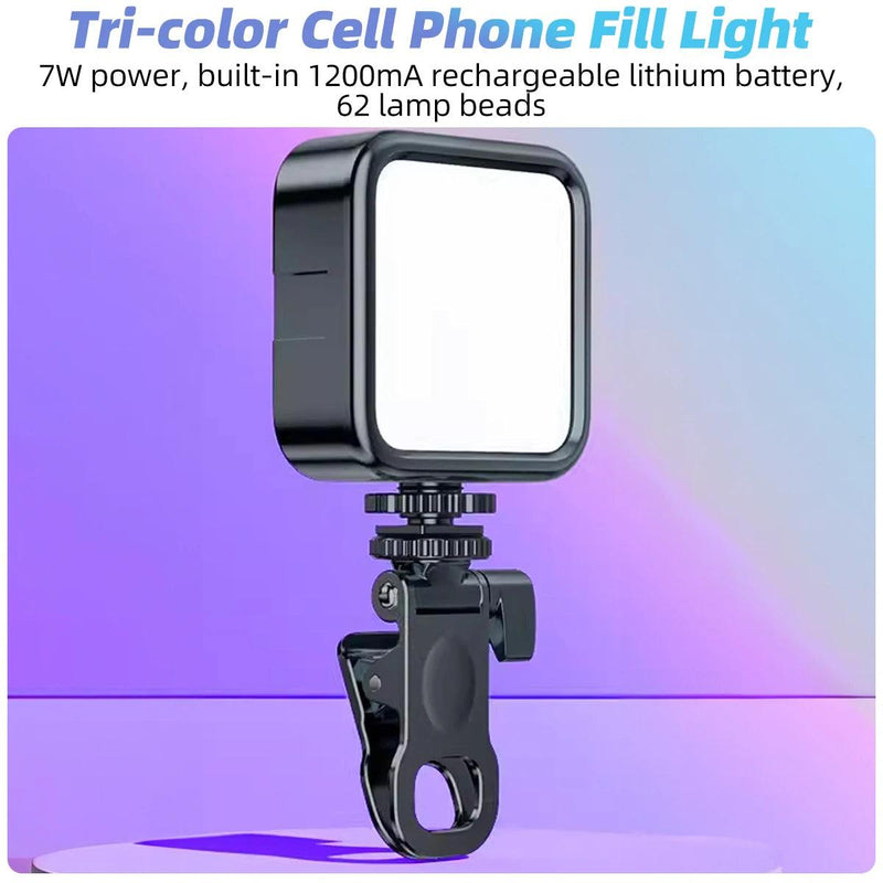 Portátil LED Selfie Light para iPhone, Samsung, iPad, telefone móvel, Laptop Clip Ring, Flash Fill Light, Foto Vídeo, Fotografia Lâmpada