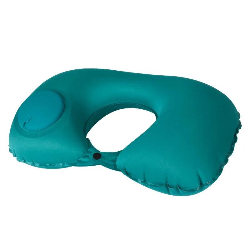 Tavesseiro Inflável de Pescoço Air Pillow, Em Forma de U Pescoço Travesseiro, Cabeça Descanso, Portátil, Dormir Descansando, Dobrar, Imprensa, Viagem, Avião, Trem, Carro