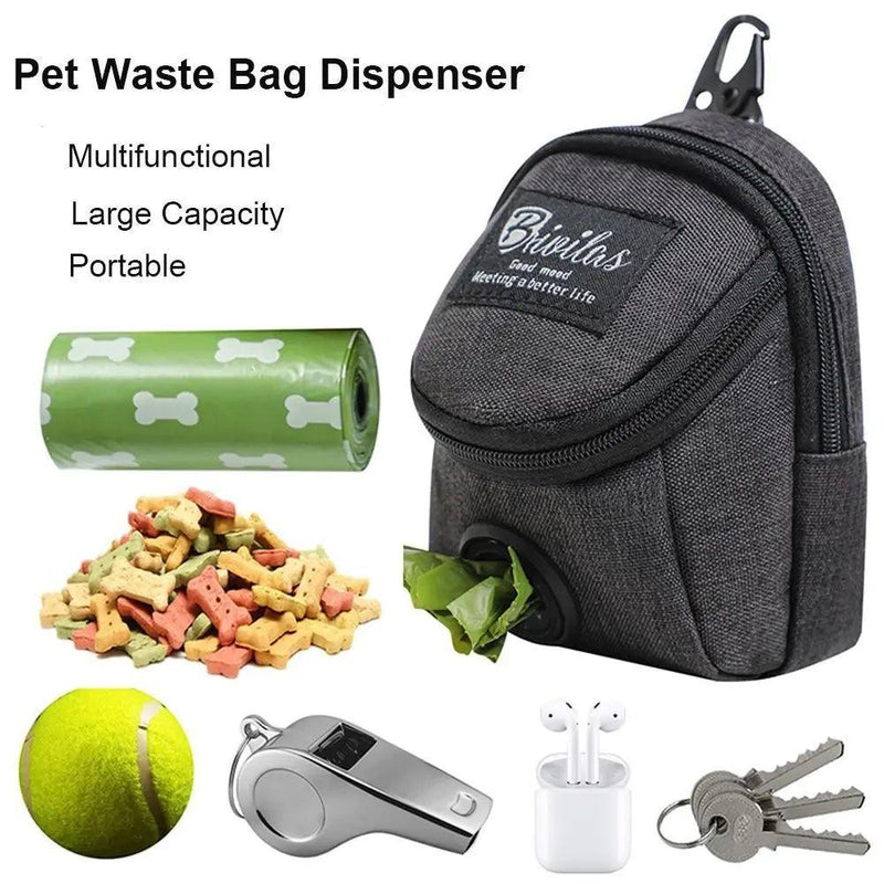 Treinamento portátil do cão Treat Bag, Outdoor Pet Dog Treat Pouch, Puppy Snack, Recompensa cintura Bag, Poop Bag, Dispenser, Pet Acessórios