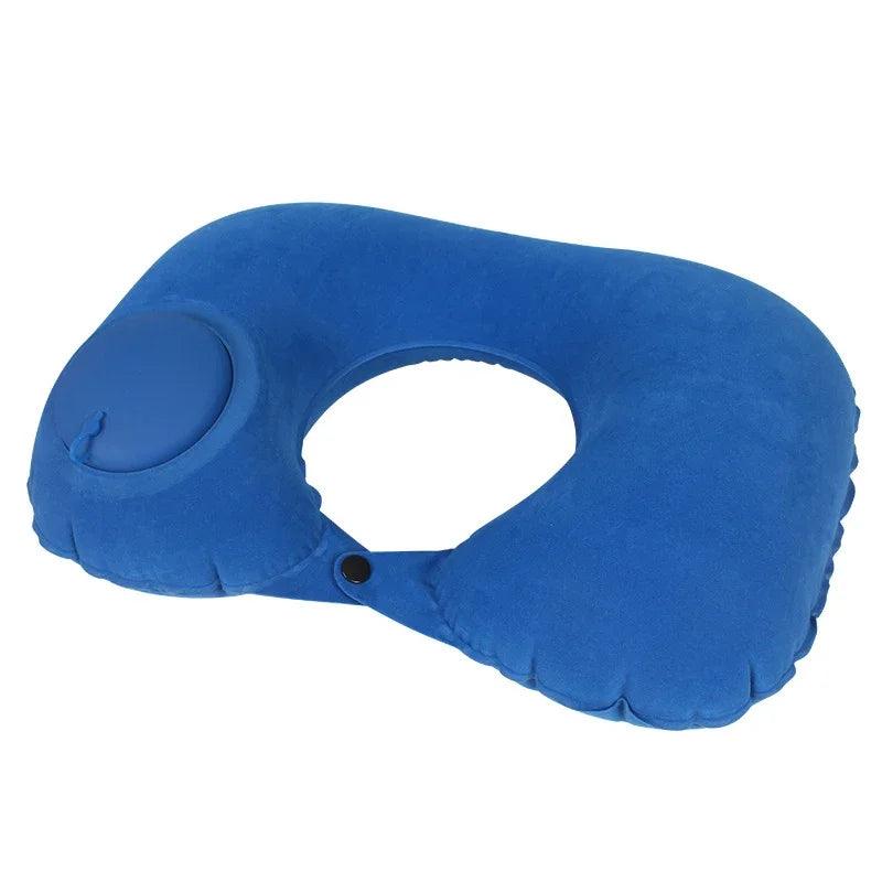 Tavesseiro Inflável de Pescoço Air Pillow, Em Forma de U Pescoço Travesseiro, Cabeça Descanso, Portátil, Dormir Descansando, Dobrar, Imprensa, Viagem, Avião, Trem, Carro