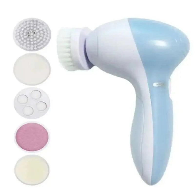 Electric Facial Massager, Rotating Facial Cleanser, Pore Cleanser, Face Massager, Deep Cleansing, Pore Cleansing, Portable Beauty Instrument, 5 in 1