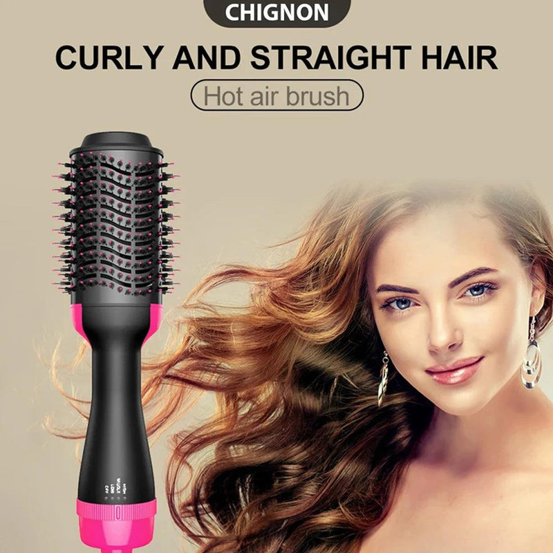 Hot Air Brush Multi-Function Cabelo Secador Straightener Curler Comb One Step Professional Salon Hair Styler e Volumizer Ion Blow