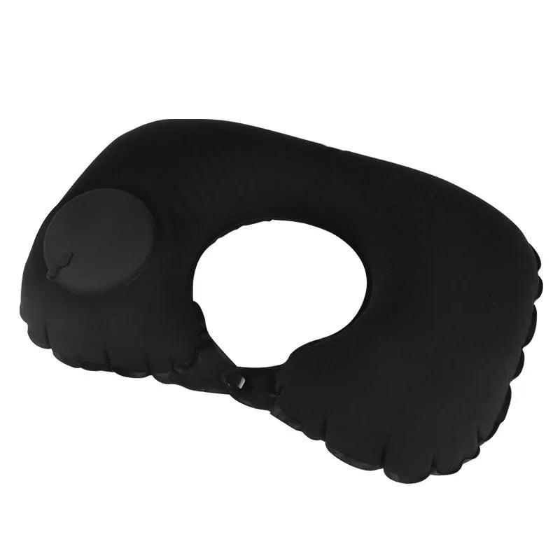 Tavesseiro Inflável de Pescoço Air Pillow, Em Forma de U Pescoço Travesseiro, Cabeça Descanso, Portátil, Dormir Descansando, Dobrar, Imprensa, Viagem, Avião, Trem, Carro