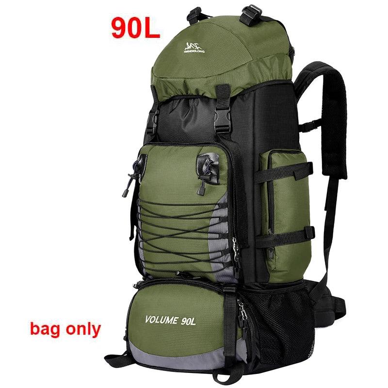 Large Travel Bag for Men Women Army Camping Backpack Climbing Bags Mountaineering Sports Backpack Shoulder Bag 90L