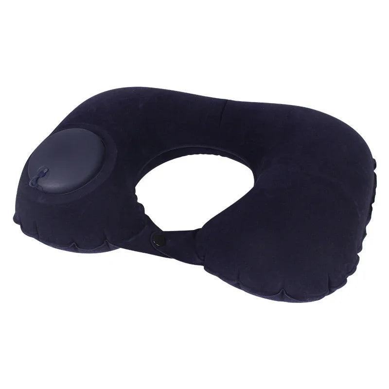 Tavesseiro Inflável de Pescoço Air Pillow, Em Forma de U Pescoço Travesseiro, Cabeça Descanso, Portátil, Dormir Descansando, Dobrar, Imprensa, Viagem, Avião, Trem, Carro