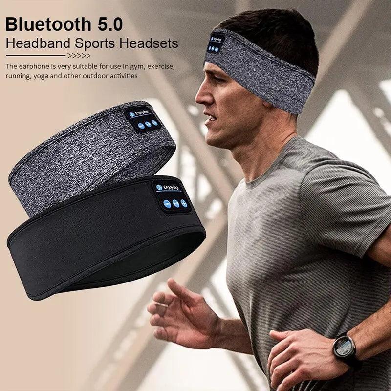 Wireless Bluetooth Headphones, Sports Sleeping Headband, Elastic Headphones, Music Eye Mask, Headset