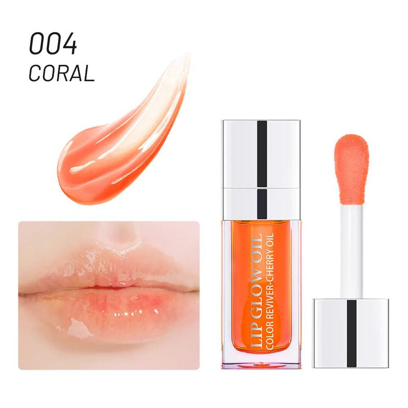 Cristal gloss hidratante óleo labial plumping brilho labial maquiagem sexy gordo brilho labial óleo colorido lábio plumper 6ml 1 peça