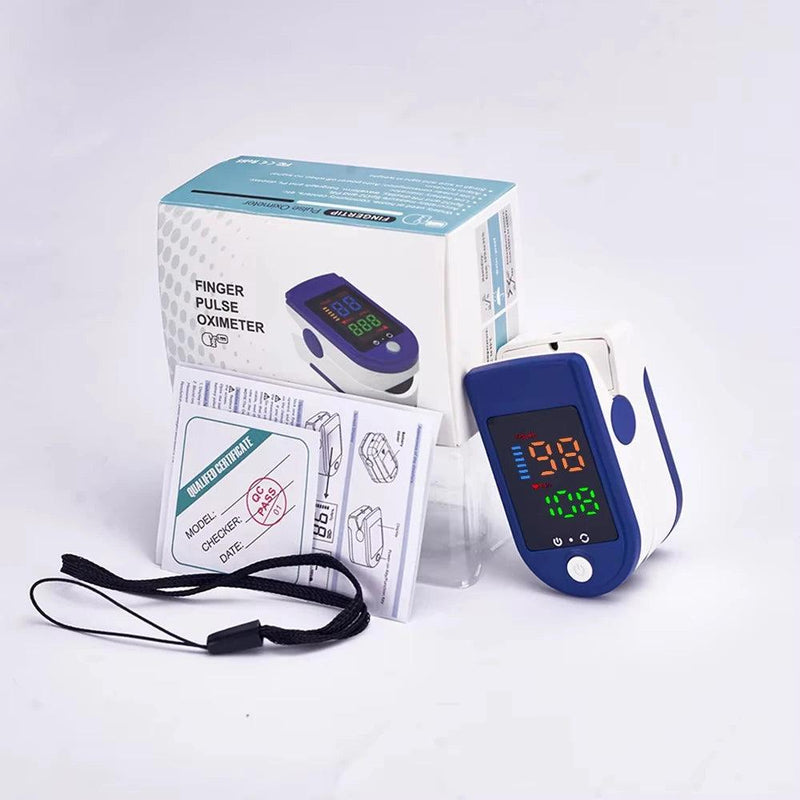 AJC Oximeter Portable Fingertip Pulse Blood Oxygen Saturation Monitor LED Display Fingertip Oximeter Testing SPO2