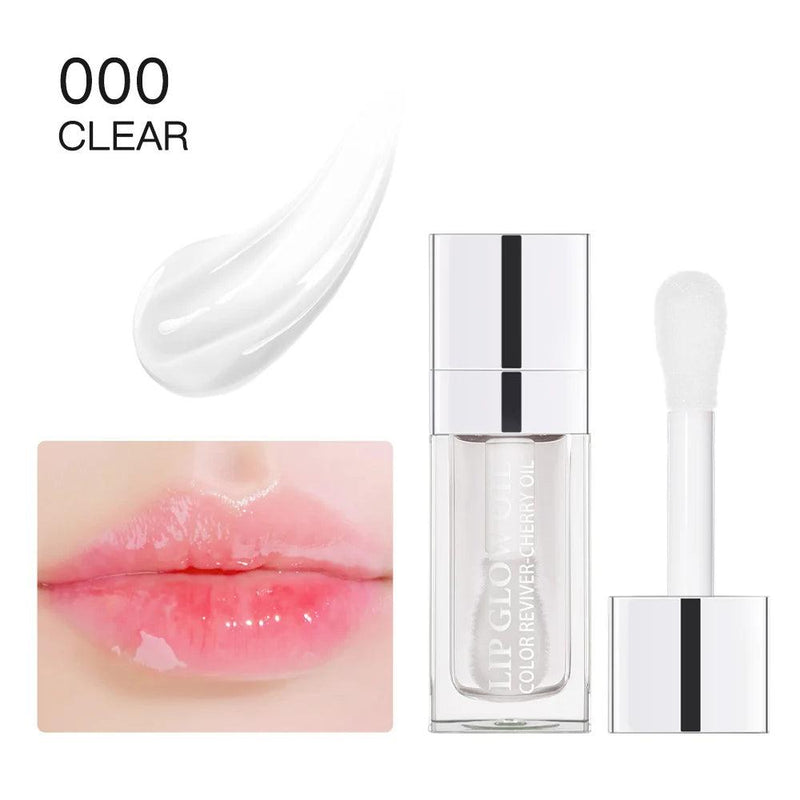 Cristal gloss hidratante óleo labial plumping brilho labial maquiagem sexy gordo brilho labial óleo colorido lábio plumper 6ml 1 peça