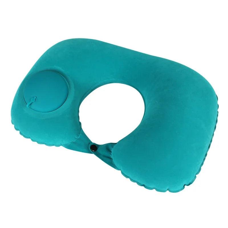 Tavesseiro Inflável de Pescoço Air Pillow, Em Forma de U Pescoço Travesseiro, Cabeça Descanso, Portátil, Dormir Descansando, Dobrar, Imprensa, Viagem, Avião, Trem, Carro