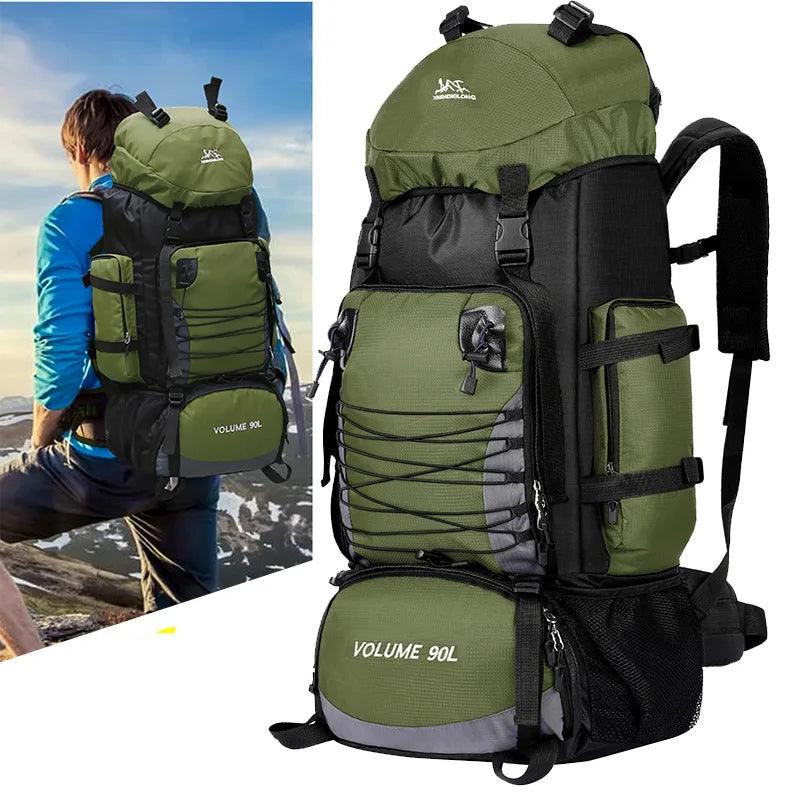 Large Travel Bag for Men Women Army Camping Backpack Climbing Bags Mountaineering Sports Backpack Shoulder Bag 90L