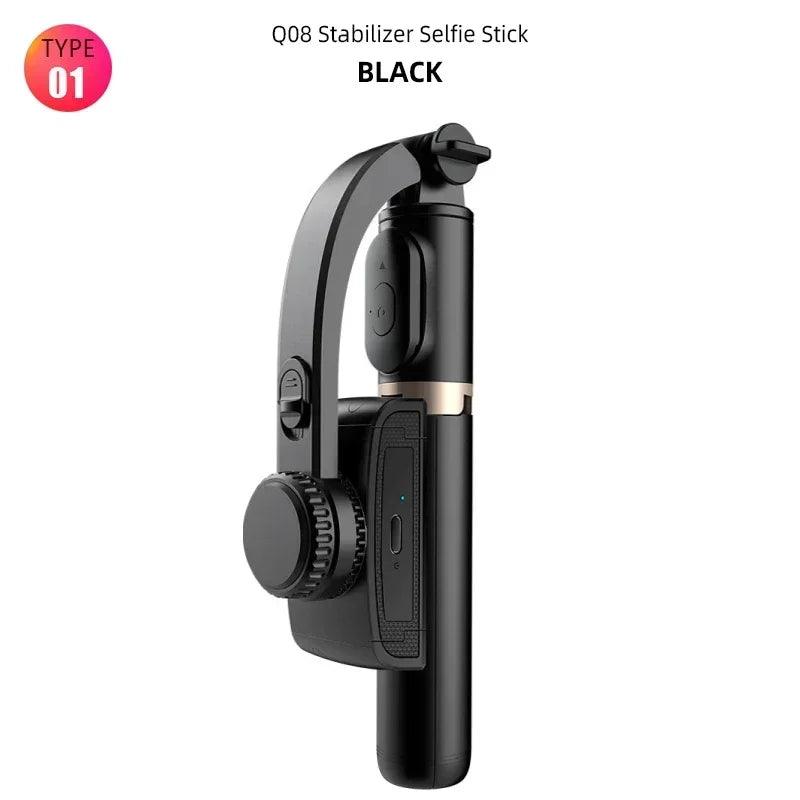 Q08 Gimbal Stabilizer for Cell Phone, Video, Bluetooth, Selfie Stick, Smartphone Tripod, Live, Vertical Shooting Support