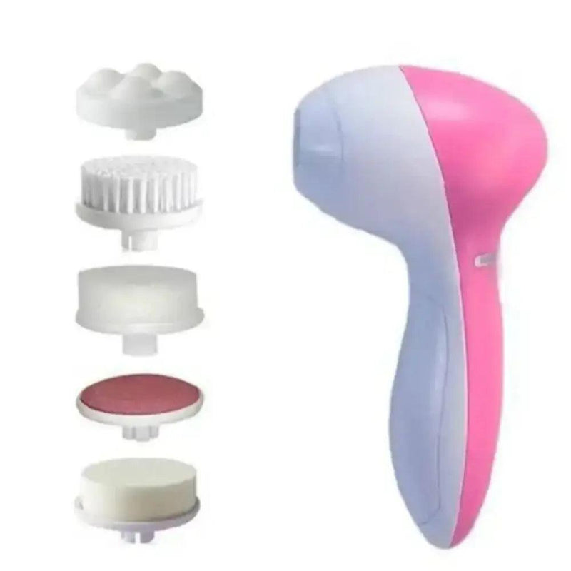 Electric Facial Massager, Rotating Facial Cleanser, Pore Cleanser, Face Massager, Deep Cleansing, Pore Cleansing, Portable Beauty Instrument, 5 in 1