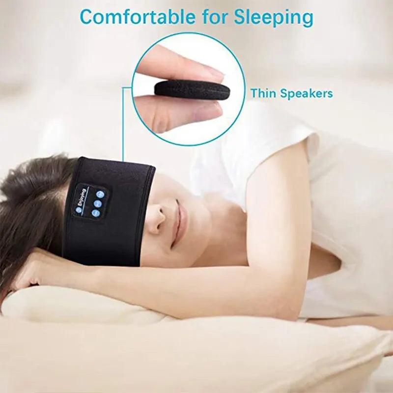 Wireless Bluetooth Headphones, Sports Sleeping Headband, Elastic Headphones, Music Eye Mask, Headset