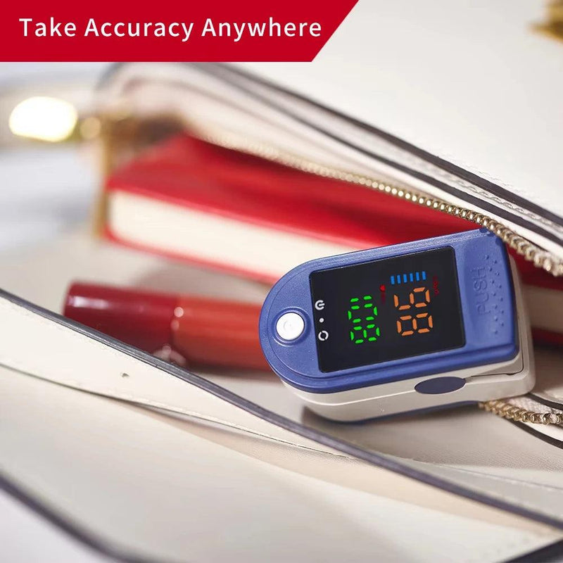 AJC Oximeter Portable Fingertip Pulse Blood Oxygen Saturation Monitor LED Display Fingertip Oximeter Testing SPO2