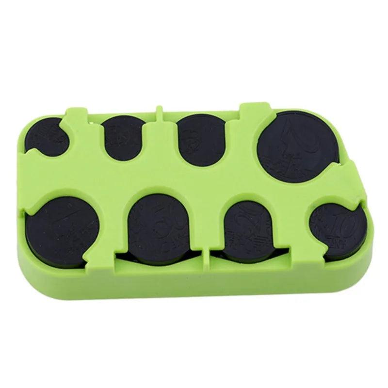 Car Storage Coins Purse Saving Box for Euro Coin Bank Holder Case Wallet Plastic Holders Money Boxes Safe Cash Organizer