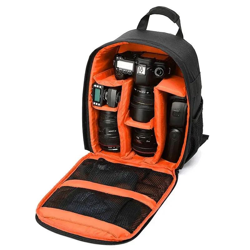 Bolsa multifuncional para câmera para Nikon, Canon, lente digital, mochila de fotografia ao ar livre, leve, tecido impermeável, grande capacidade