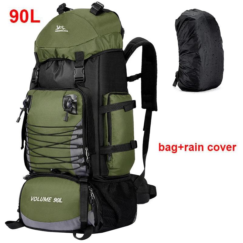 Large Travel Bag for Men Women Army Camping Backpack Climbing Bags Mountaineering Sports Backpack Shoulder Bag 90L