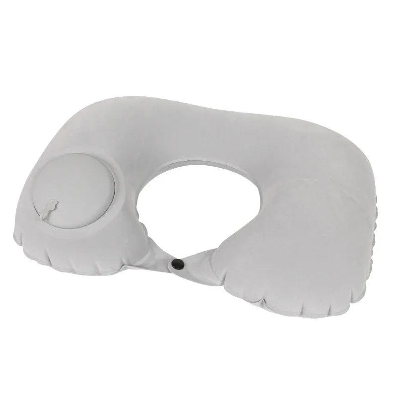 Tavesseiro Inflável de Pescoço Air Pillow, Em Forma de U Pescoço Travesseiro, Cabeça Descanso, Portátil, Dormir Descansando, Dobrar, Imprensa, Viagem, Avião, Trem, Carro